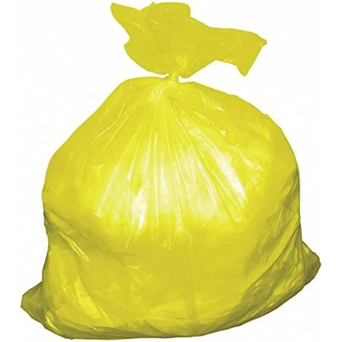 Endüstriyel Çöp Poşeti Hantal (120x150 ) Sarı 1000G 10 Adet