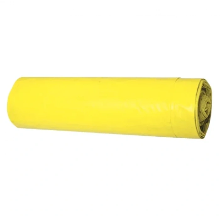 Endüstriyel Çöp Poşeti Jumbo Boy Sarı 350g 20 Rulo