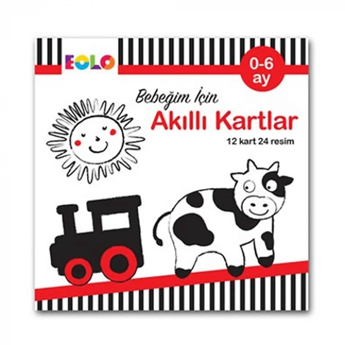Eolo  Bebeğim İçin Akıllı Kartlar 0-6 Ay - Eğitici Kartlar