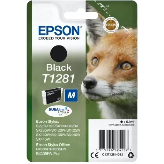 Epson C13t12814022 Sıyah Kartus 5.9ml