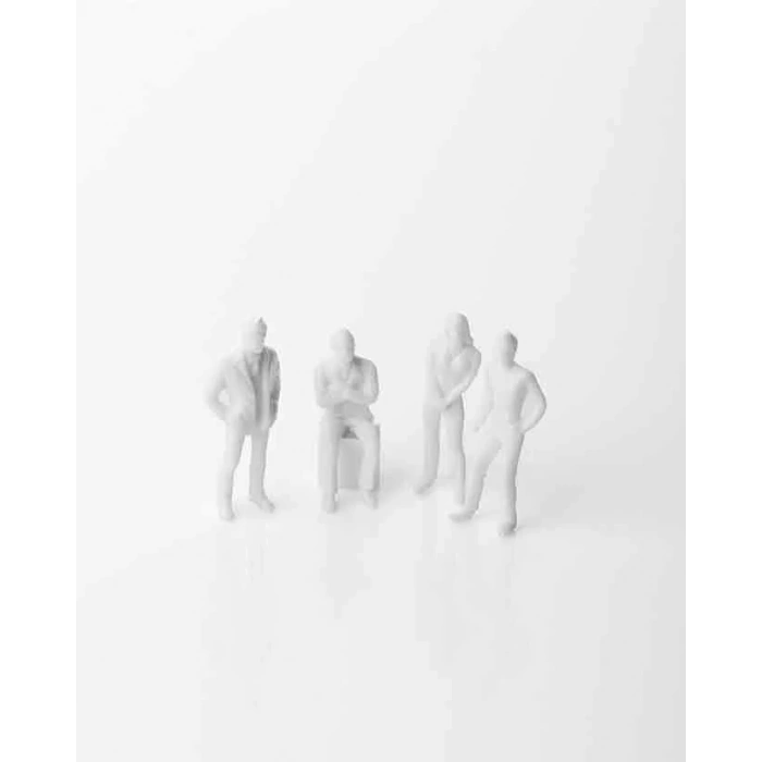 Eshel Maket Beyaz İnsan Figürü 1/50 6lı