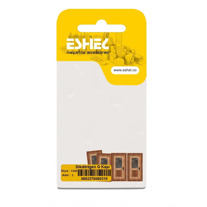 Eshel Maket Dikdörtgen G Kapı 1/200 3lü