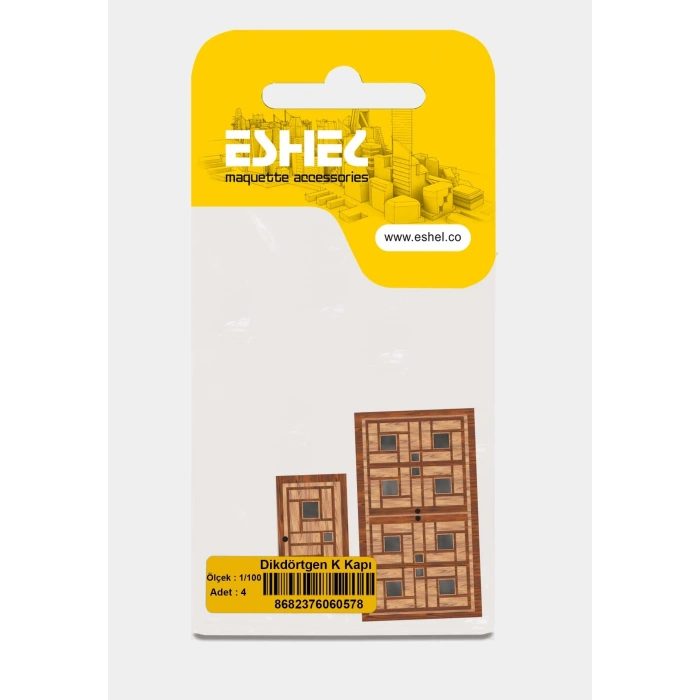 Eshel Maket Dikdörtgen K Kapı 1/100 2li
