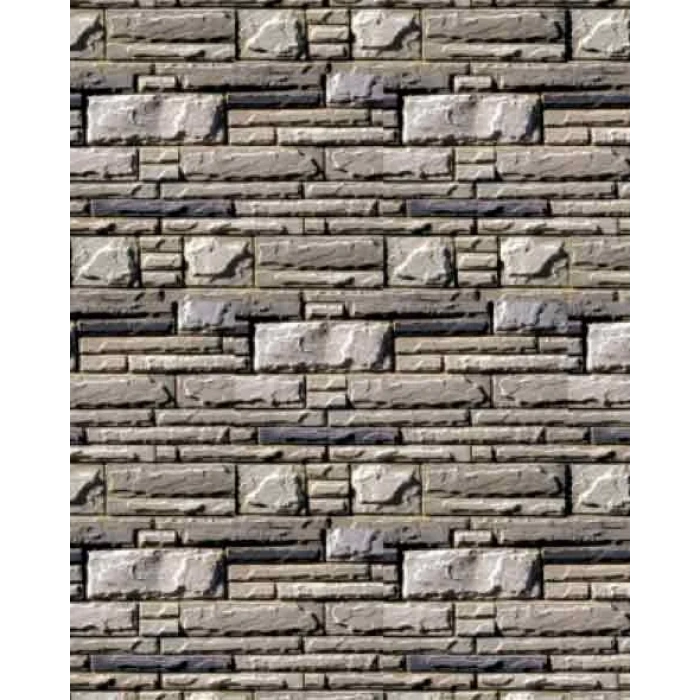 Eshel Maket Düz Küp Taş Desenli Karton Duvar 1/50 3lü