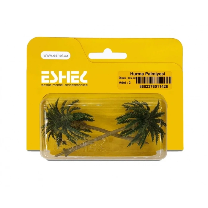 Eshel Maket Hurma Palmiyesi 8,5cm 2li