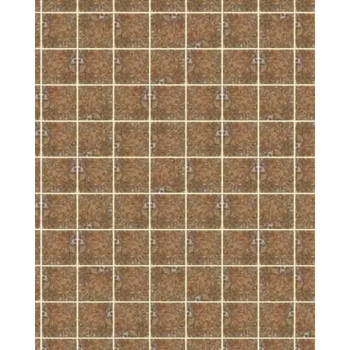 Eshel Maket Kahve Kare Karton Taş Fayans 1/50 3lü