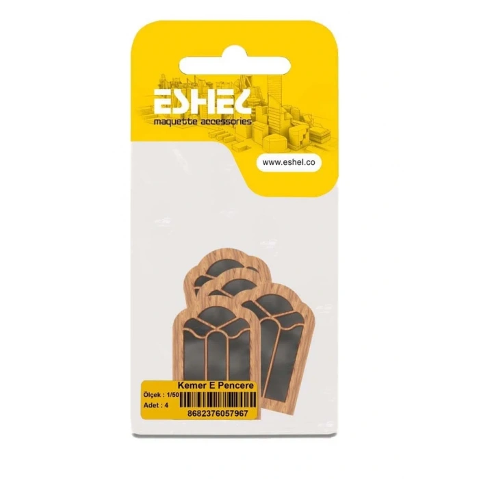 Eshel Maket Kemer E Pencere 1/50 4lü