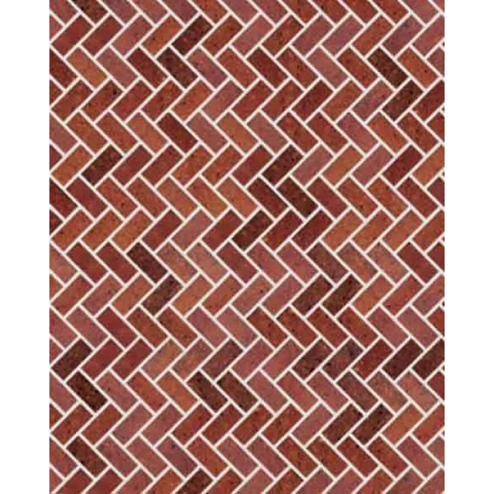 Eshel Maket Kırmızı Zikzak Desenli Karton Duvar 1/100 3lü