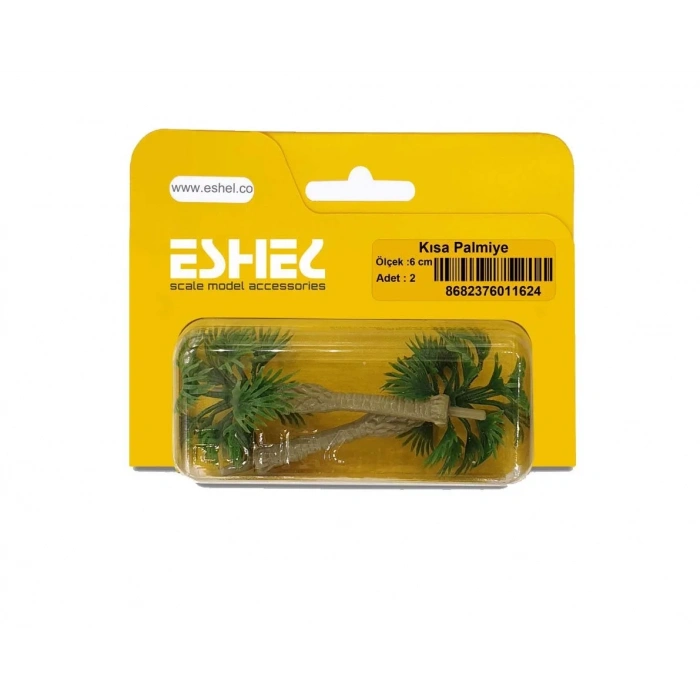 Eshel Maket Kısa Palmiye 6cm 2li