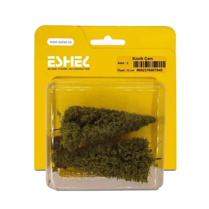 Eshel Maket Konik Çamı 12cm 2li