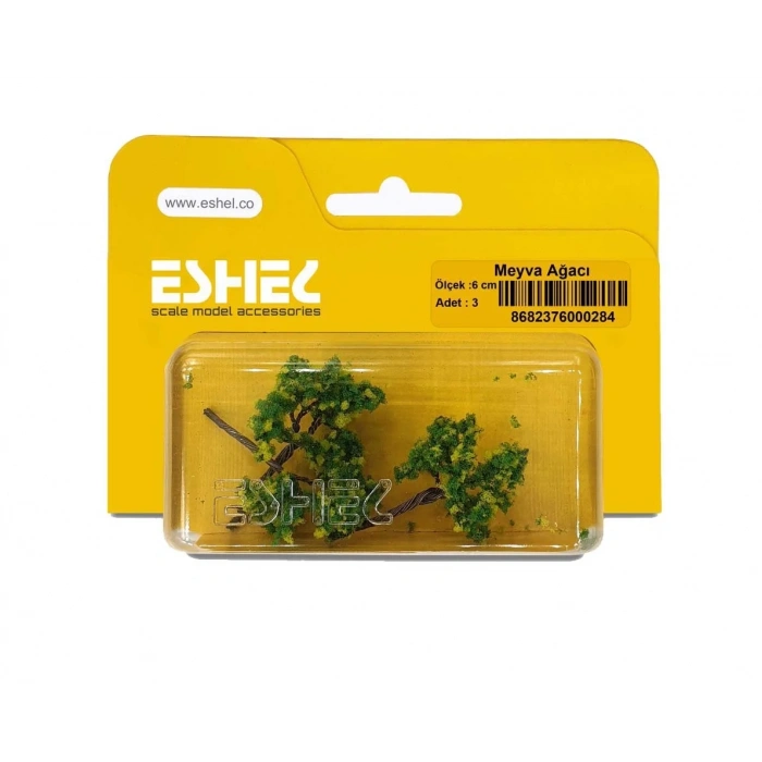 Eshel Maket Meyva Ağacı 6cm 3lü