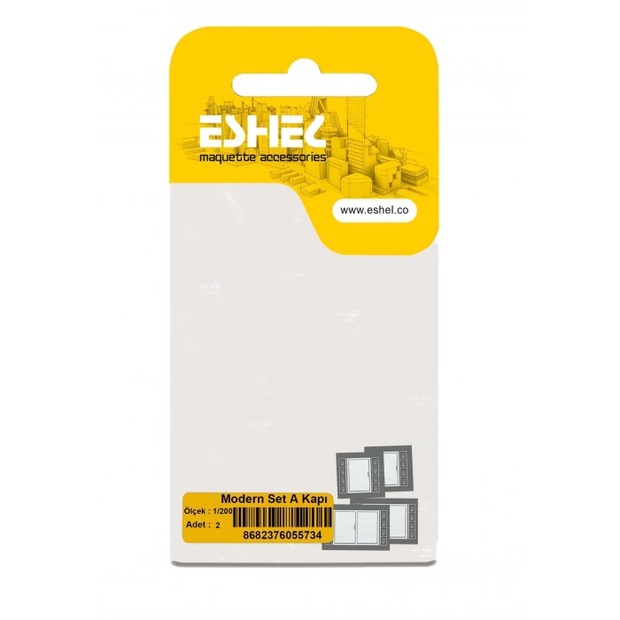 Eshel Maket Modern Set A Kapı 1/200 2li