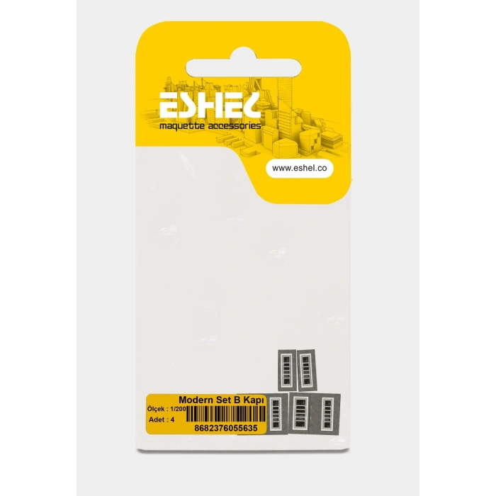 Eshel Maket Modern Set B Kapı 1/200 2li