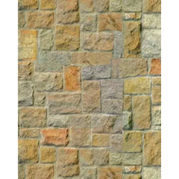 Eshel Maket Renkli Küp Taş Desenli Karton Duvar 1/100 3lü