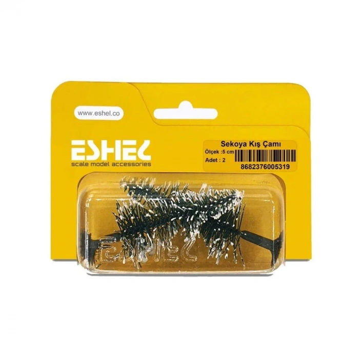 Eshel Maket Sekoya Kış Çamı 5cm 2li
