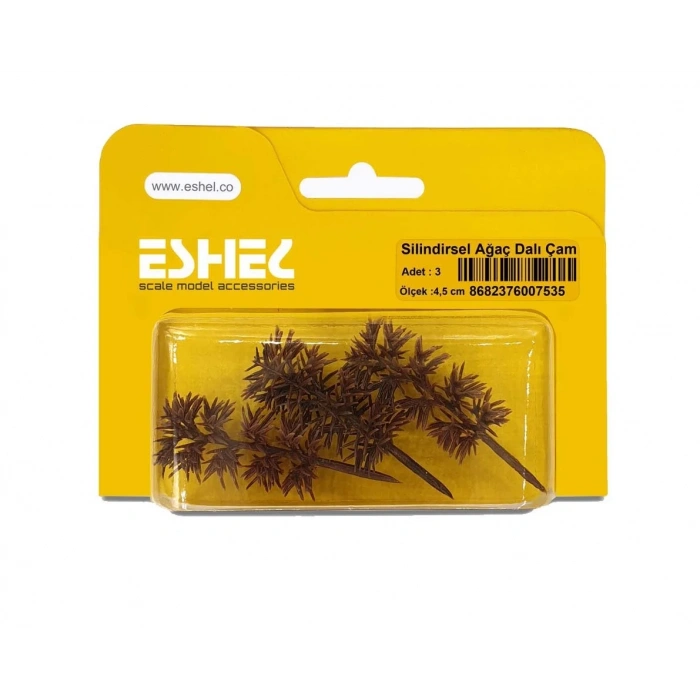 Eshel Maket Slilindirsel Çam 4,5cm 3lü