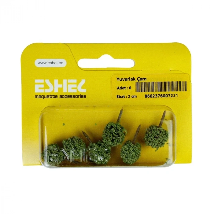 Eshel Maket Yuvarlak Çam 2cm 6lı