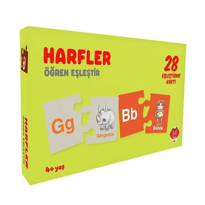 Eşleştirme Kartı - Harfler - Öğren Eşleştir (4+ Yaş)