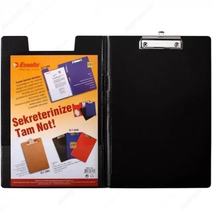 Esselte 3901 Siyah Kapaklı Sekreter Notluk (Sekreterlik)
