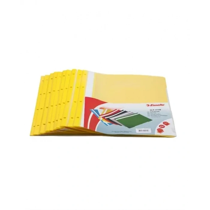 Esselte 4199 Sarı Plastik Telli Dosya (50 li Paket)