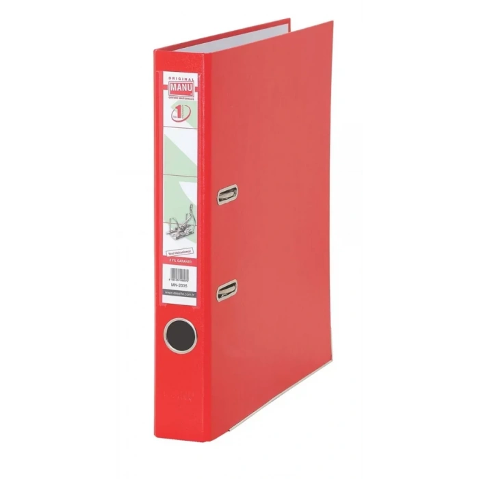 Esselte Manu 2035 Kırmızı Dar Plastik Klasör