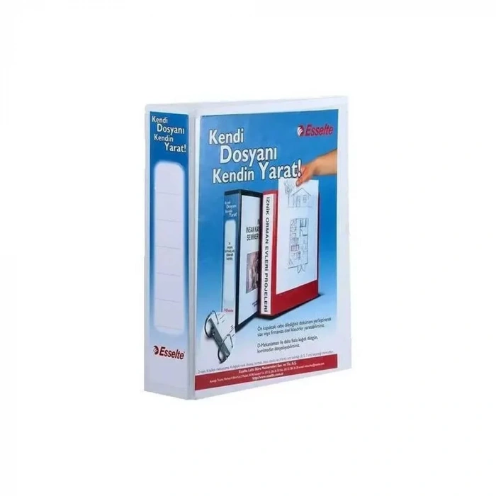 Esselte Plastik Klasör A4 2 Mekanizmalı 50 Mm Halkalı Beyaz