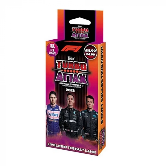 F1 Turbo Attax Standart Paket (Karton Kutu 26 Kart)