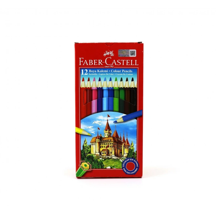 Faber 12 Renk Kuru Boya Kalemi 1/1 Tam Boy 51711163120