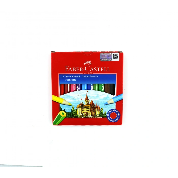 FABER 12 RENK KURU BOYA KALEMİ YARIM BOY 116412