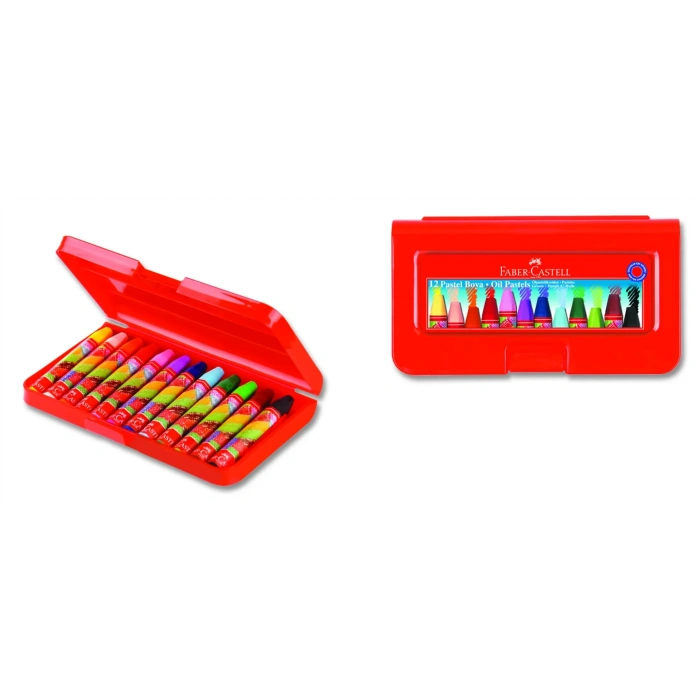FABER 12 RENK PASTEL BOYA (PLASTİK KUTU) 52811251120