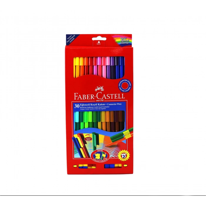 FABER 30 RENK EĞLENCELİ KEÇELİ KALEM 68113000