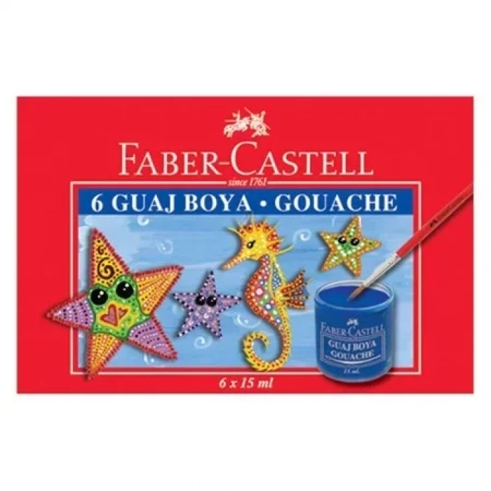 Faber Castell 6 Renk Guaj Boya