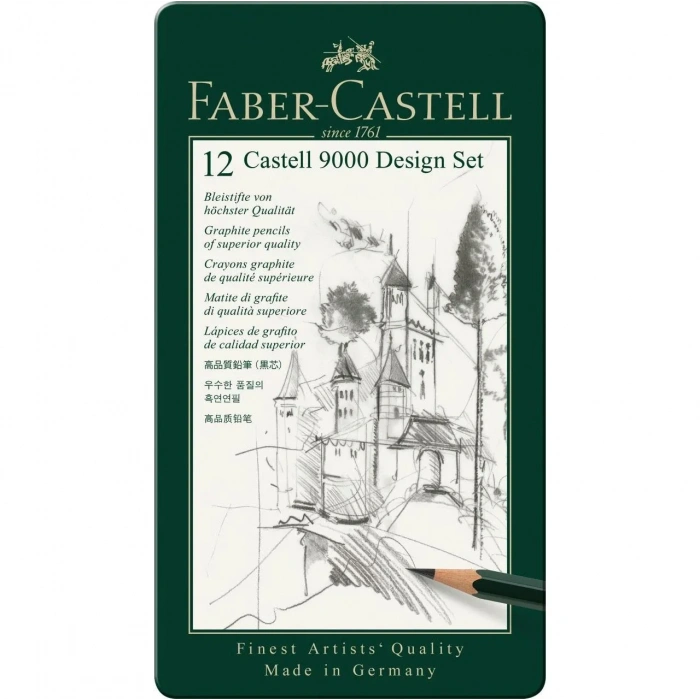 Faber Castell Dereceli Karakalem 12li Set 5h-5b