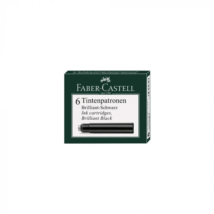 Faber-Castell Dolma Kalem Kartuş Siyah 6lı