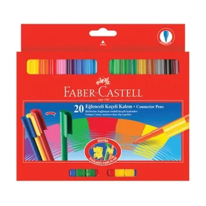 Faber-castell Eğlenceli Keçeli Kalem 20 Renk (112000)