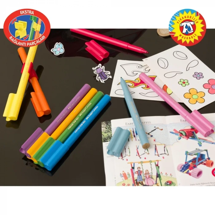 Faber Castell Eğlenceli Keçeli Kalem 30 Renk
