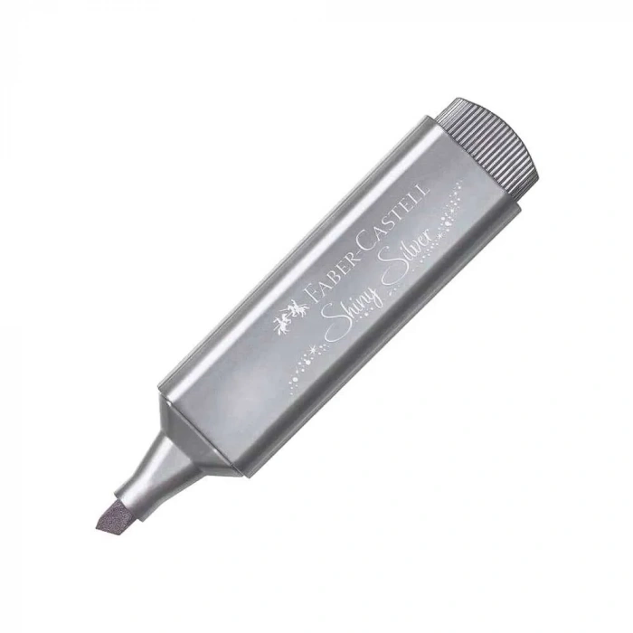 Faber Castell Fosforlu Kalem 46 Metalik Gümüş Shinny Silver