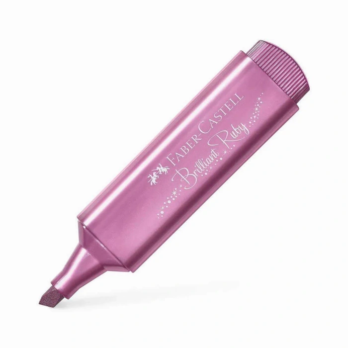 Faber Castell Fosforlu Kalem 46 Metalik Yakut Brilliant Ruby