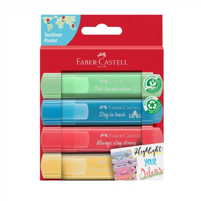 Faber-Castell Fosforlu Kalem Pastel 4lü