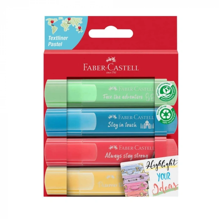 Faber-Castell Fosforlu Kalem Pastel 4lü
