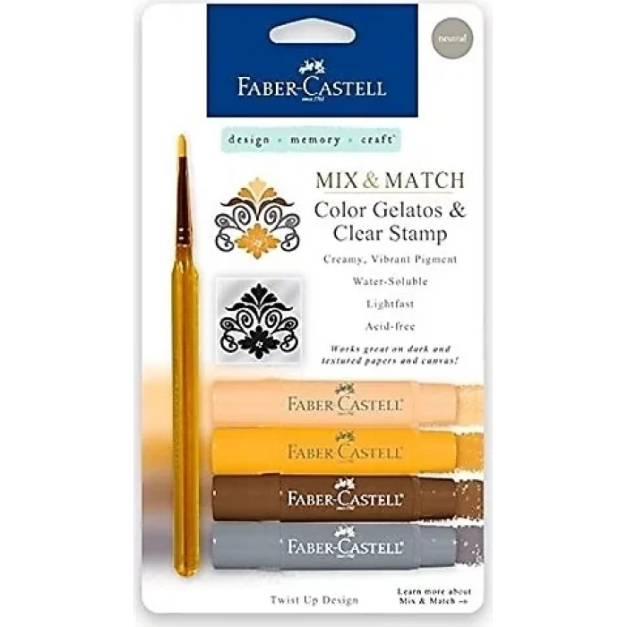 FABER-CASTELL GELATO MUM BOYA DOĞAL TONLAR 4 RENK (121805)