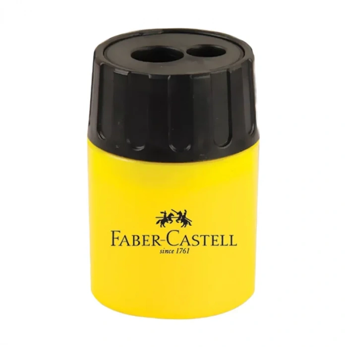 FABER-CASTELL GENİŞ HAZNELİ ÇİFTLİ KALEMTRAŞ (438000)