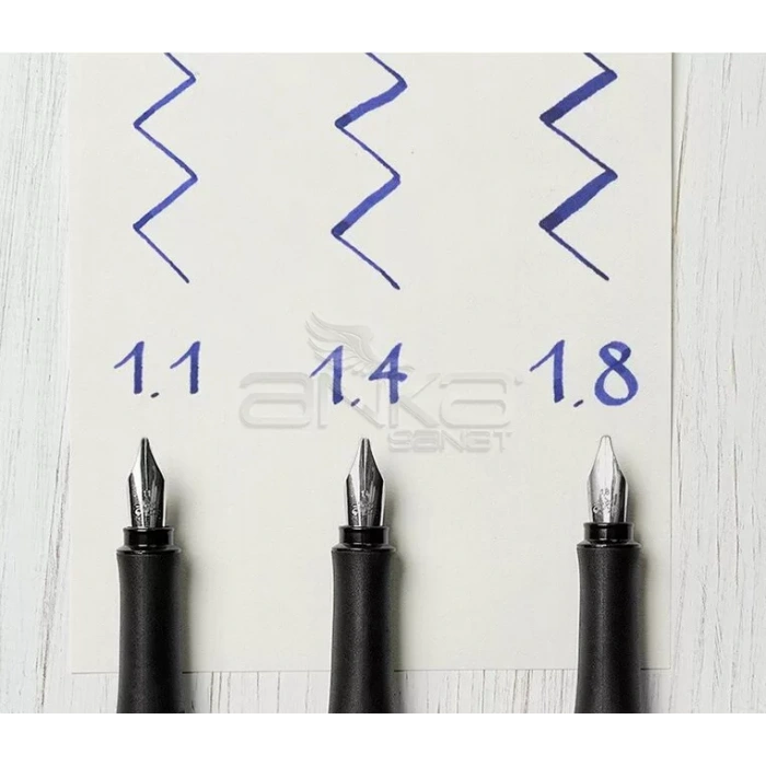 Faber-Castell Grip 2011 Dolma Kalem Kaligrafi Set Gümüş