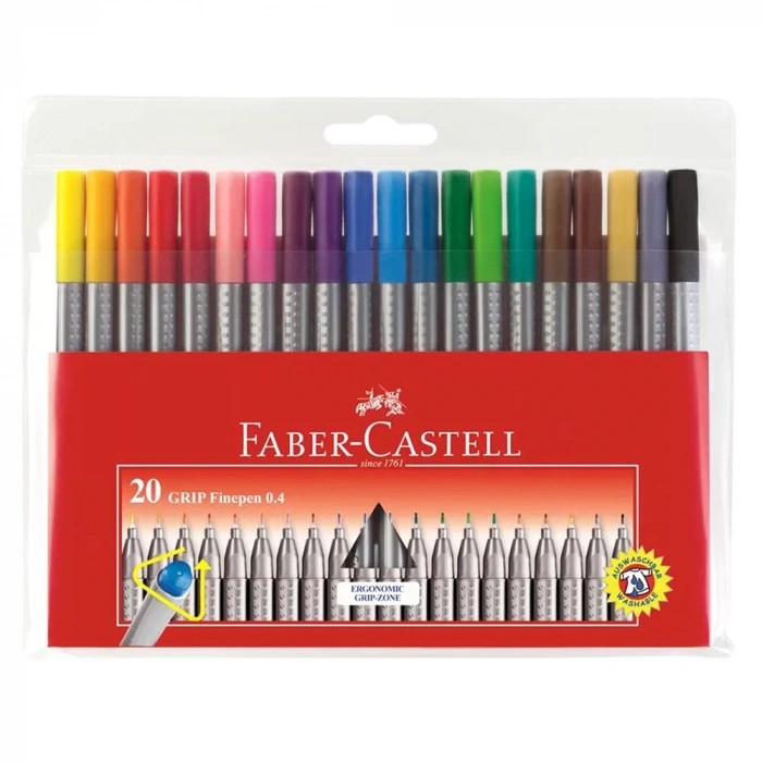 Faber Castell Grip Finepen 0.4 Mm 20li