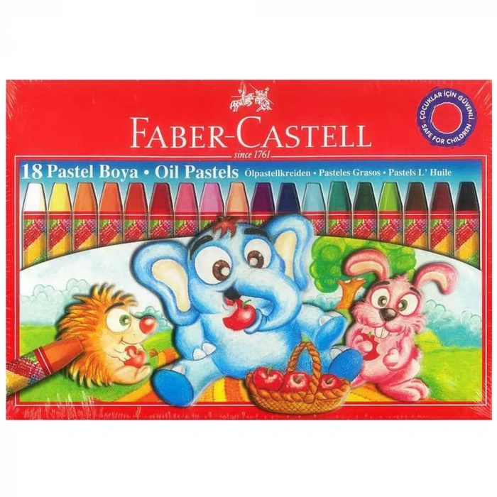 Faber Castell Karton Kutu Pastel Boya 18 Renk 125318