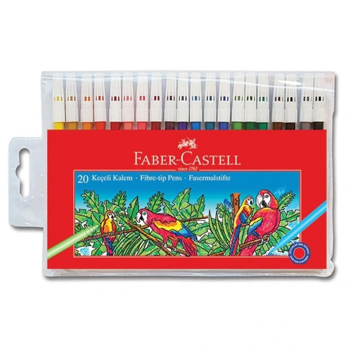 Faber Castell Keçeli Kalem 20li Poşet