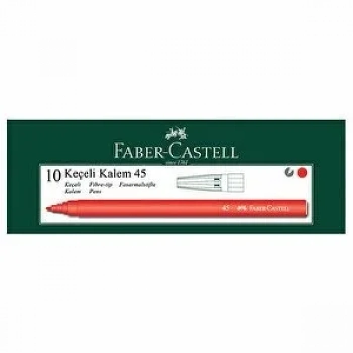 Faber Castell Keçeli Kalem 45 No Kırmızı