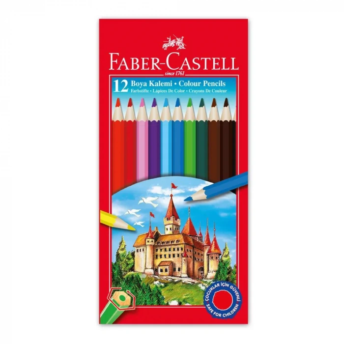 Faber Castell Kuru Boya Kalemi 12 Renk