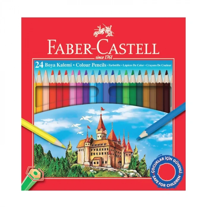 Faber-castell Kuru Boya Tam Boy 24 Renk Karton Kutulu (116324)