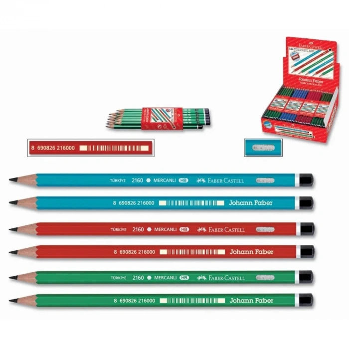 Faber Castell Mercanlı Kurşun Kalem (12 li Paket)